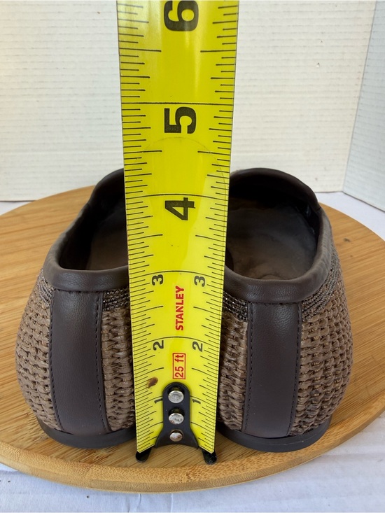 Brunello Cucinelli Brown Techno Raffia Flat Women 38.5 Monili Bead Embellishment main image 9